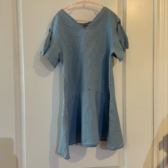 New!Zara Kids Denim Dress - Picture 3 of 5